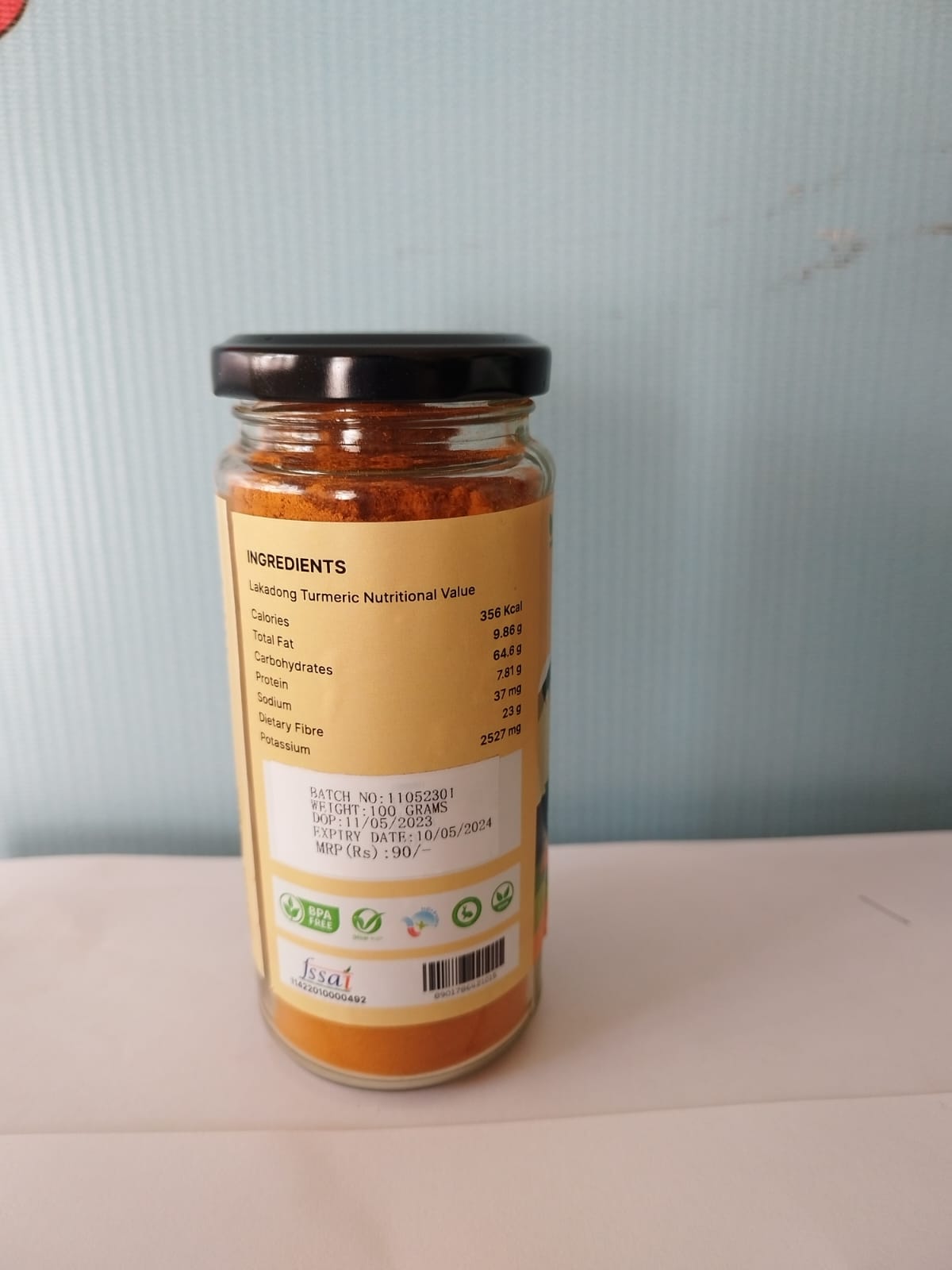 Organic Lakadong Turmeric Powder (7% Curcumin)